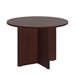 Bush BBF 42W Round Conference Table - Wood Base in Harvest Cherry