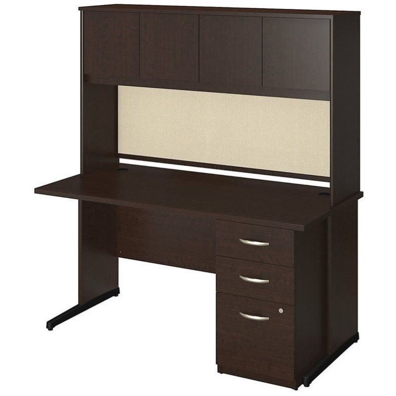 UPC 042976027414 product image for Bush BBF Series C Elite C Leg Computer Desk in Mocha Cherry | upcitemdb.com