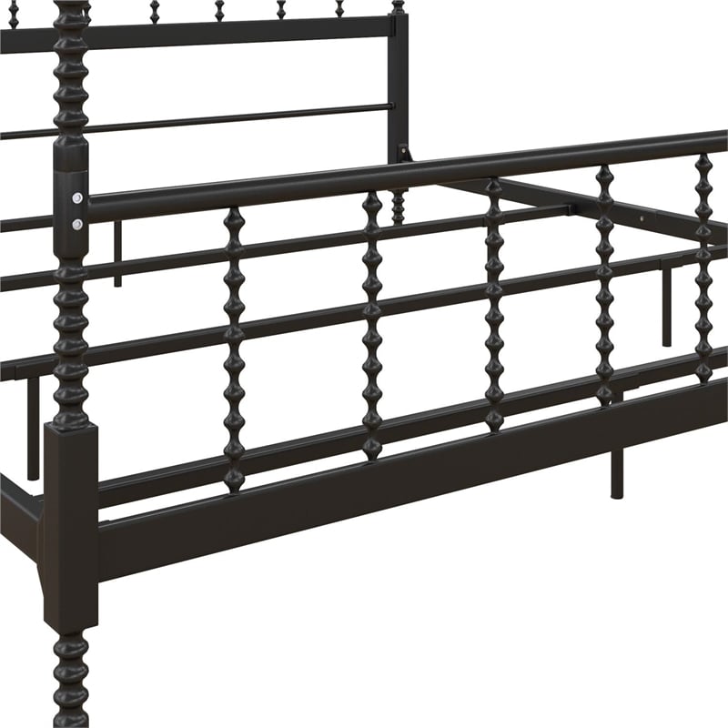 Dhp Emerson Metal Canopy Bed In King Size Frame In Black