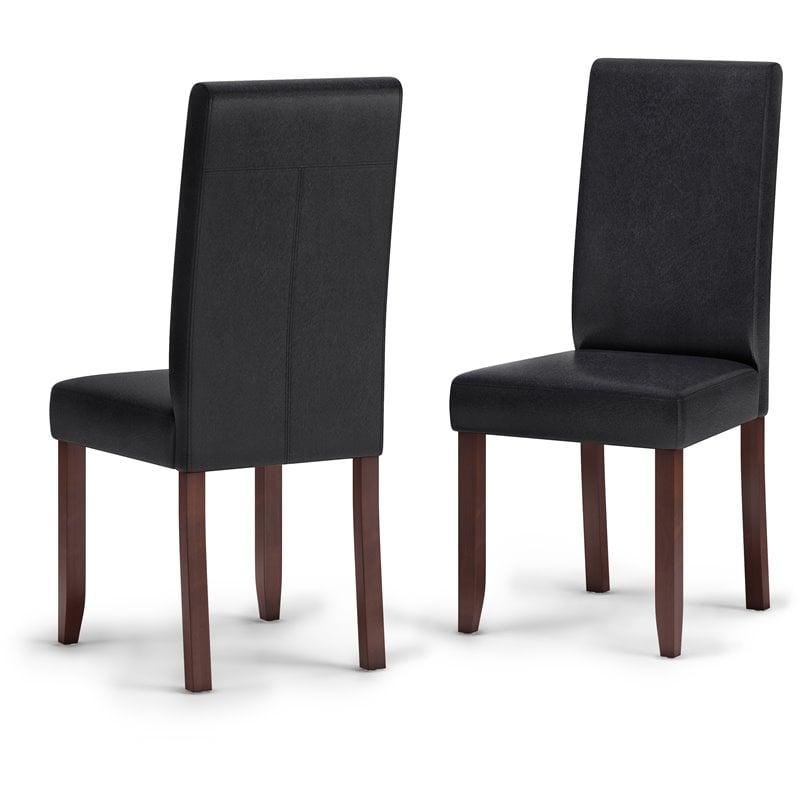 Simpli Home Acadian Transitional Parson Dining Chair Set Of In