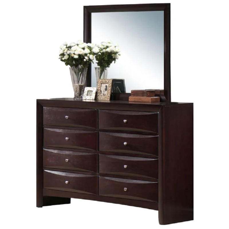 Picket House Furnishings Emily Mirror in Merlot