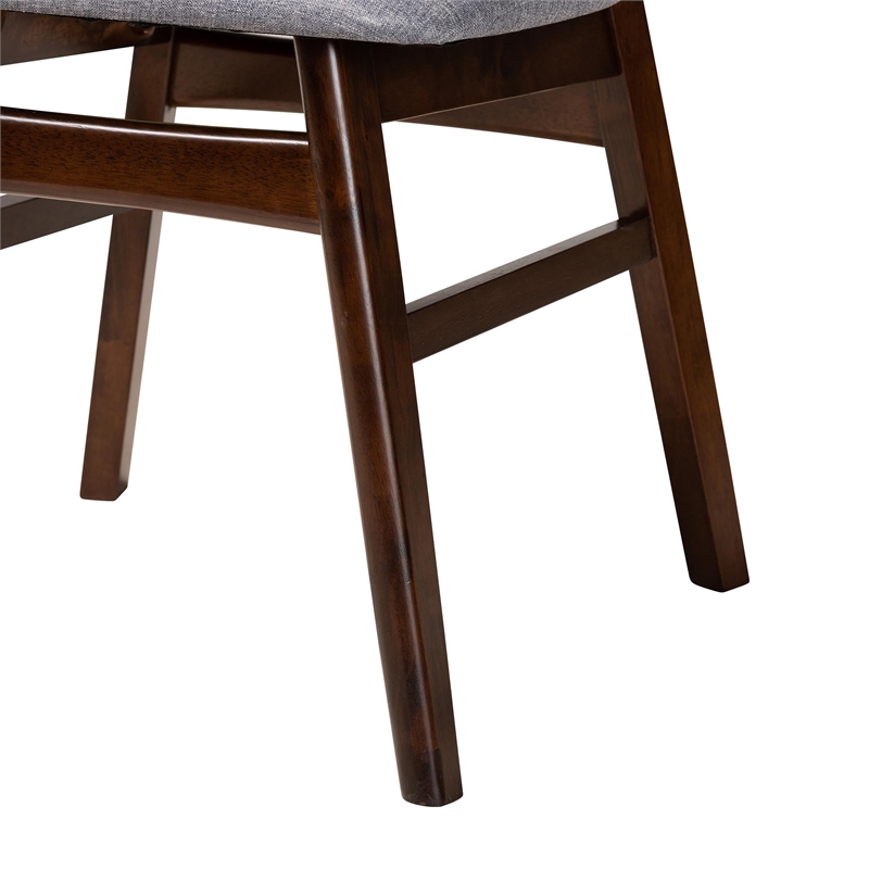 Baxton Studio Devlin Dining Chair In Light Beige Walnut 41 OFF