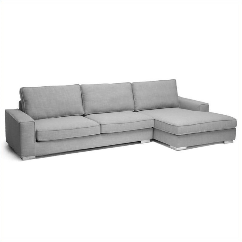 Brigitte Sectional Sofa in Gray