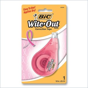 BIC Wite-Out Breast Cancer Aware Correction Tape