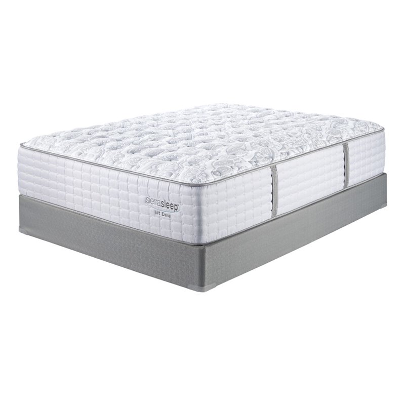 Sierrasleep Mt Dana Firm Twin Mattress in Blue and White