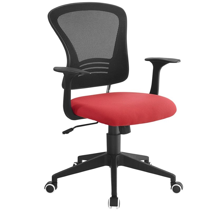 Modway Poise Mesh Office Chair in Red Modway Poise Mesh Office Chair in Red