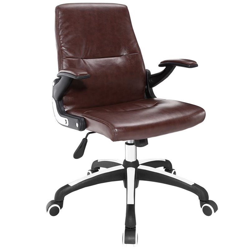 Modway Premier High Back Office Chair in Brown