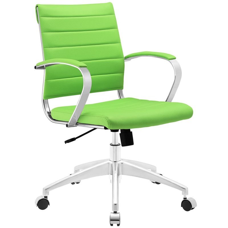 Modway Jive Modern Mid Back Office Chair in Bright Green Modway Jive Modern Mid Back Office Chair in Bright Green