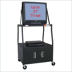 VTI - 54 inch Wide Body TV Cart with Cabinet