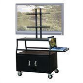 VTI Wide Body Cabinet Cart for up to 55 Flat Panel TV  w/ Pull Out Shelf