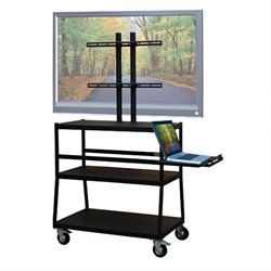 VTI Wide Body Cart for up to 47 Flat Panel TV w/ Pull Out Shelf