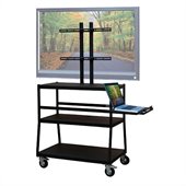 VTI Wide Body Cart for up to 47 Flat Panel TV w/ Pull Out Shelf
