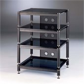 VTI Four Shelf Audio Rack with 13 Bottom Shelf
