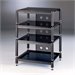 VTI BLG Series 4 Shelf Audio Rack-Silver / Black / Frosted