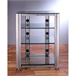 ADD TO YOUR SET: VTI HGR404 4 Shelf Glass Audio Cabinet/Rack