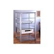 VTI EGR406 6 Shelf Silver Glass Audio Cabinet/Rack