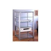 VTI EGR406 6 Shelf Silver Glass Audio Cabinet/Rack