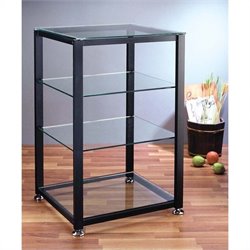 VTI EGR404 4 Shelf Black Audio Cabinet/Rack