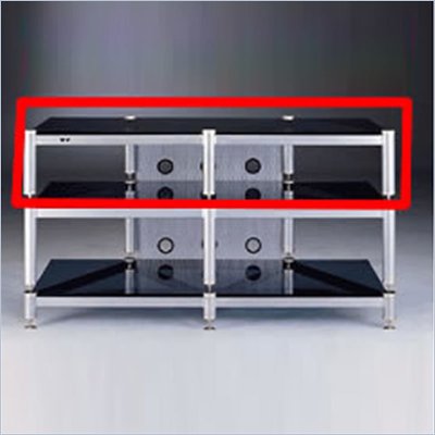 VTI BLG503-02 7" High Additional Shelf for BLG503 (Silver Poles)