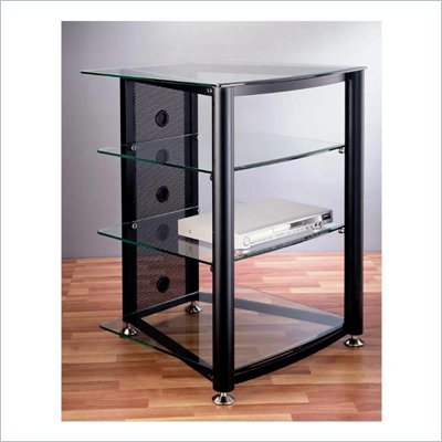 VTI RGR-404  4 Shelf Black Audio Rack