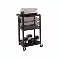 Luxor 34 Multi-height open shelf table Projector Cart