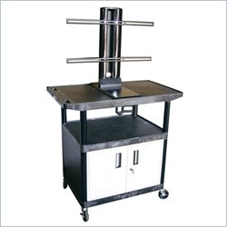 Luxor 40" Endura Large Top Plasma TV Table with Locking Cabinet