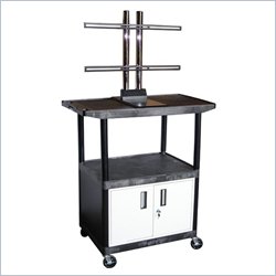 Luxor 48 Endura Large Top Plasma TV Table with Locking Cabinet