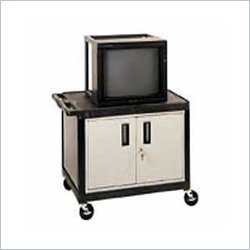 Luxor 27in Endura Table-Cabinet with Wheels TV Cart