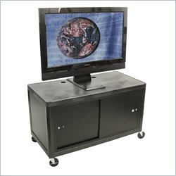 Luxor Furniture Endura 24" 2 Shelf Plasma LCD TV Cart with Cabinet