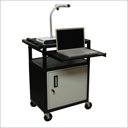 Luxor LP34 Series Presentation Cart Computer Workstation with Front Shelf and Locking... by Luxor