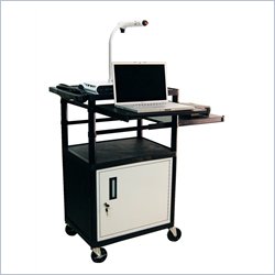 Luxor LP42 Series Presentation Cart Computer Workstation with Locking Cabinet by Luxor