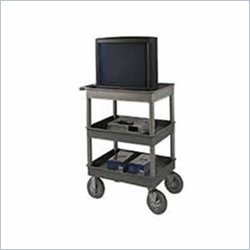 Luxor Three Tub Shelf Utility Cart