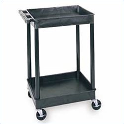 Luxor Two Tub Shelf Utility Cart