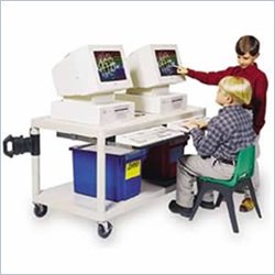 Luxor Extra Wide Metal Computer Workstation