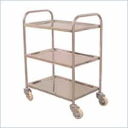 Luxor 3-Shelf Stainless Steel Cart