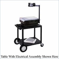 Luxor Low Priced Table with Big Wheels