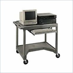 Luxor Metal Workstation with Pull-Out Shelf