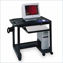 Luxor Molded Plastic Workstation with Pull-Out Shelf