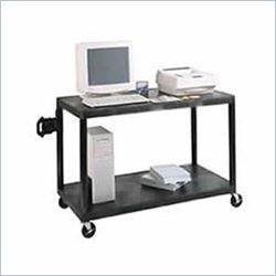 Luxor Two Shelf Metal Workstation