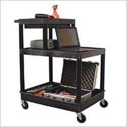 Luxor Stand-Up Tool/Utility Cart in Black