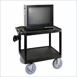 Luxor Open Shelf Table with Pneumatic Tires