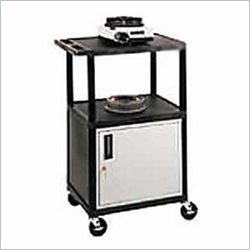 Luxor Equipment Table with Locking Cabinet