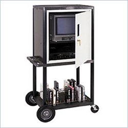 Luxor Locking Video Console with 4�? Casters