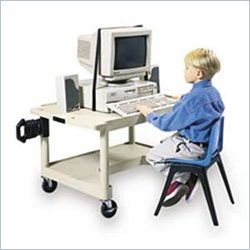 Luxor Chidren's Computer Workstation with Leg Room Cut-Out by Luxor