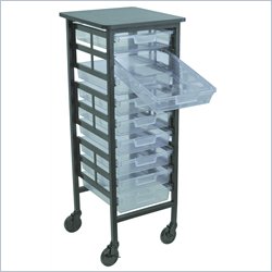 Document Camera Mobile Work Center with Storage Trays