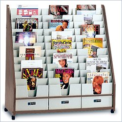 Luxor Mahogony 33 Pocket Lit Rack