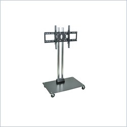 Luxor Mobile Universal LCD/Flat Panel Stand  in Black and Chrome
