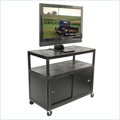 Luxor Furniture Endura 44" 3 Shelf Plasma LCD TV Cart with Cabinet