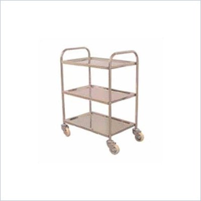 Luxor 3-Shelf Stainless Steel Cart