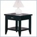 Kathy Ireland Home by Martin Furniture Tribeca Loft Black End Table with Drawer